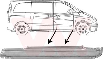 Van Wezel 3080102 - Підніжка, накладка порога autocars.com.ua