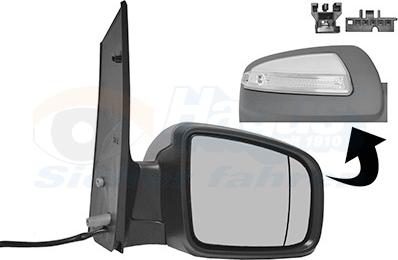 Van Wezel 3081816 - Зовнішнє дзеркало autocars.com.ua
