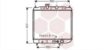 Van Wezel 32002036 - Радіатор, охолодження двигуна autocars.com.ua