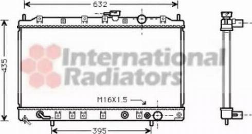 Van Wezel 32002081 - Радіатор, охолодження двигуна autocars.com.ua