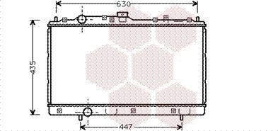 Van Wezel 32002113 - Радіатор, охолодження двигуна autocars.com.ua