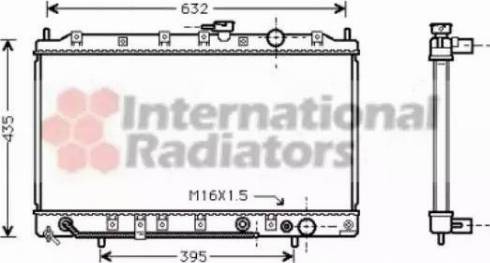 Van Wezel 32002128 - Радіатор, охолодження двигуна autocars.com.ua