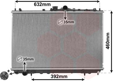 Van Wezel 32002142 - Радиатор, охлаждение двигателя autodnr.net