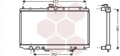 Van Wezel 32002153 - Радіатор, охолодження двигуна autocars.com.ua