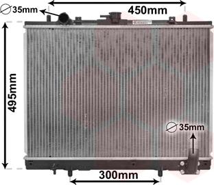 Van Wezel 32002161 - Радиатор, охлаждение двигателя avtokuzovplus.com.ua