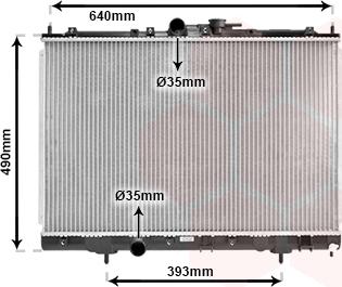 Van Wezel 32002169 - Радіатор, охолодження двигуна autocars.com.ua