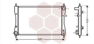 Van Wezel 32002174 - Радиатор, охлаждение двигателя autodnr.net