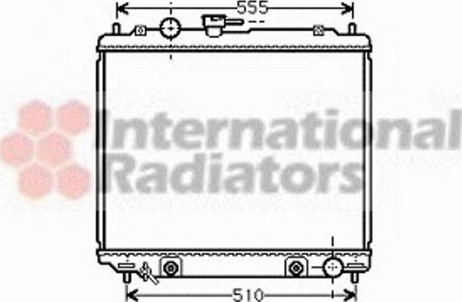 Van Wezel 32002182 - Радіатор, охолодження двигуна autocars.com.ua