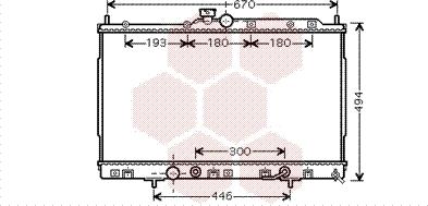 Van Wezel 32002185 - Радіатор, охолодження двигуна autocars.com.ua