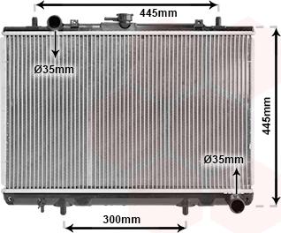 Van Wezel 32002188 - Радіатор, охолодження двигуна autocars.com.ua