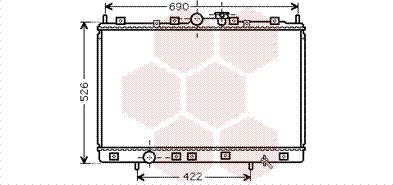 Van Wezel 32002189 - Радіатор, охолодження двигуна autocars.com.ua