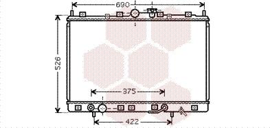 Van Wezel 32002190 - Радіатор, охолодження двигуна autocars.com.ua