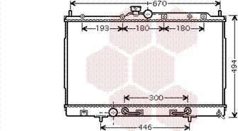 Van Wezel 32002197 - Радіатор, охолодження двигуна autocars.com.ua