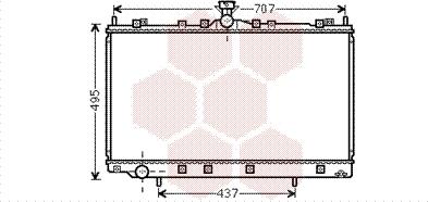 Van Wezel 32002215 - Радіатор, охолодження двигуна autocars.com.ua