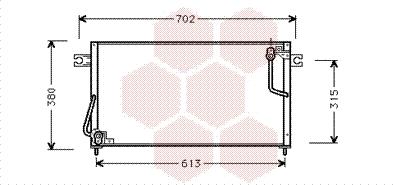 Van Wezel 32005146 - Конденсатор, кондиціонер autocars.com.ua