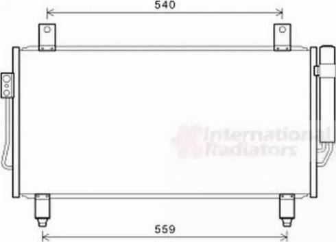 KOYORAD CD030755 - Конденсатор, кондиціонер autocars.com.ua
