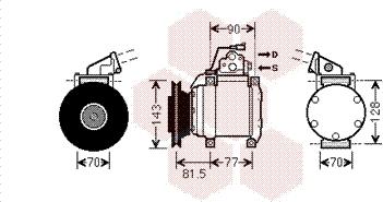 Van Wezel 3200K216 - Компресор, кондиціонер autocars.com.ua