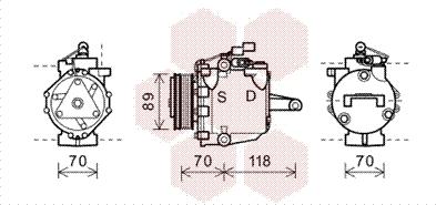 Van Wezel 3200K224 - Компресор, кондиціонер autocars.com.ua