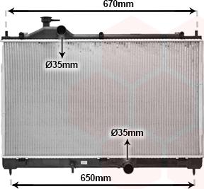 Van Wezel 32012709 - Радіатор, охолодження двигуна autocars.com.ua