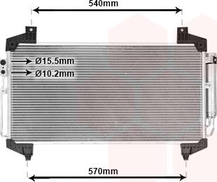 Van Wezel 32015701 - Конденсатор, кондиціонер autocars.com.ua