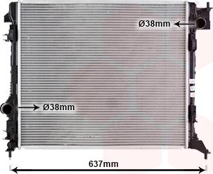 Van Wezel 33012734 - Радіатор, охолодження двигуна autocars.com.ua
