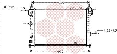 Van Wezel 37002029 - Радиатор, охлаждение двигателя autodnr.net