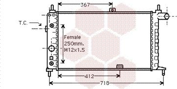 Van Wezel 37002065 - Радіатор, охолодження двигуна autocars.com.ua