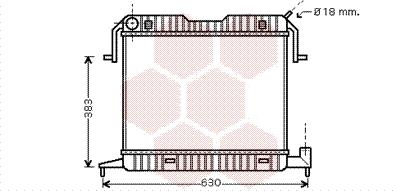 Van Wezel 37002105 - Радіатор, охолодження двигуна autocars.com.ua