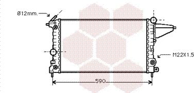 Van Wezel 37002117 - Радіатор, охолодження двигуна autocars.com.ua