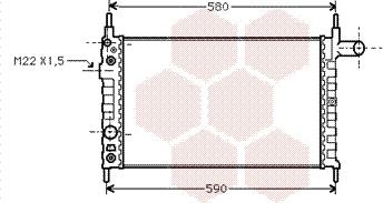 Van Wezel 37002163 - Радиатор, охлаждение двигателя autodnr.net