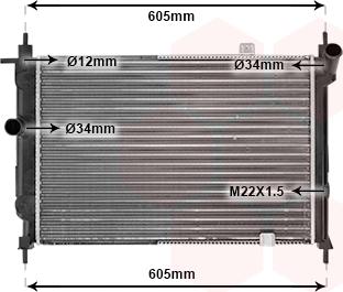 Van Wezel 37002191 - Радиатор, охлаждение двигателя autodnr.net