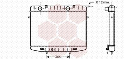 Van Wezel 37002213 - Радіатор, охолодження двигуна autocars.com.ua