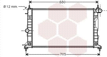 Van Wezel 37002323 - Радіатор, охолодження двигуна autocars.com.ua