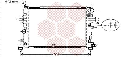 Van Wezel 37002381 - Радиатор, охлаждение двигателя avtokuzovplus.com.ua