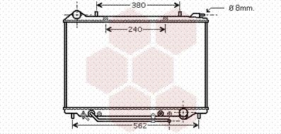 Van Wezel 37002405 - Радиатор, охлаждение двигателя avtokuzovplus.com.ua