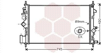 Van Wezel 37002468 - Радіатор, охолодження двигуна autocars.com.ua