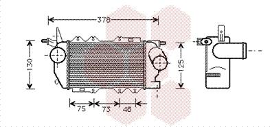 Van Wezel 37004270 - Интеркулер, теплообменник турбины avtokuzovplus.com.ua