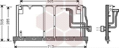 Van Wezel 37005225 - Конденсатор, кондиціонер autocars.com.ua