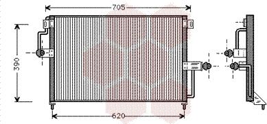 Van Wezel 37005227 - Конденсатор кондиционера avtokuzovplus.com.ua