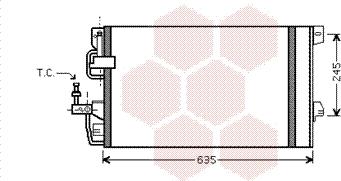 Van Wezel 37005390 - Конденсатор кондиционера avtokuzovplus.com.ua