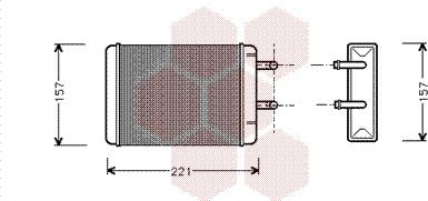 Van Wezel 37006001 - Теплообмінник, опалення салону autocars.com.ua