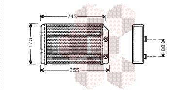 Van Wezel 37006315 - Теплообмінник, опалення салону autocars.com.ua