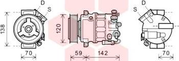 Van Wezel 3700K578 - Компресор, кондиціонер autocars.com.ua