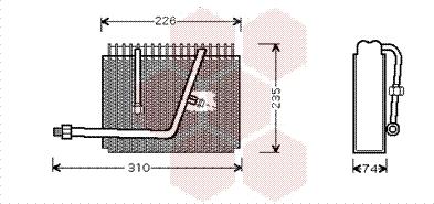 Van Wezel 3700V320 - Испаритель, кондиционер avtokuzovplus.com.ua