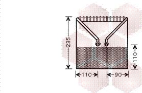 Van Wezel 3700V414 - Испаритель, кондиционер avtokuzovplus.com.ua