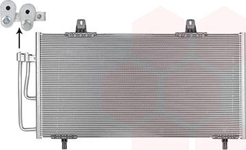 Van Wezel 37015711 - Конденсатор, кондиціонер autocars.com.ua