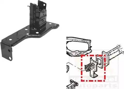 Van Wezel 3750565 - Підсилювач бампера autocars.com.ua