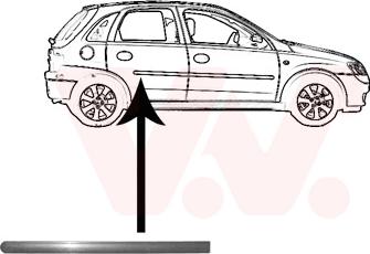 Van Wezel 3777426 - Облицовка / защитная накладка, дверь avtokuzovplus.com.ua