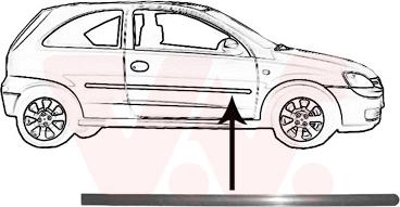 Van Wezel 3777428 - Облицовка / защитная накладка, дверь avtokuzovplus.com.ua