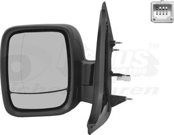 Van Wezel 3891807 - Зовнішнє дзеркало autocars.com.ua